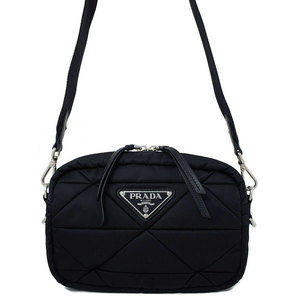 Prada Padded Nylon Shoulder Bag Black